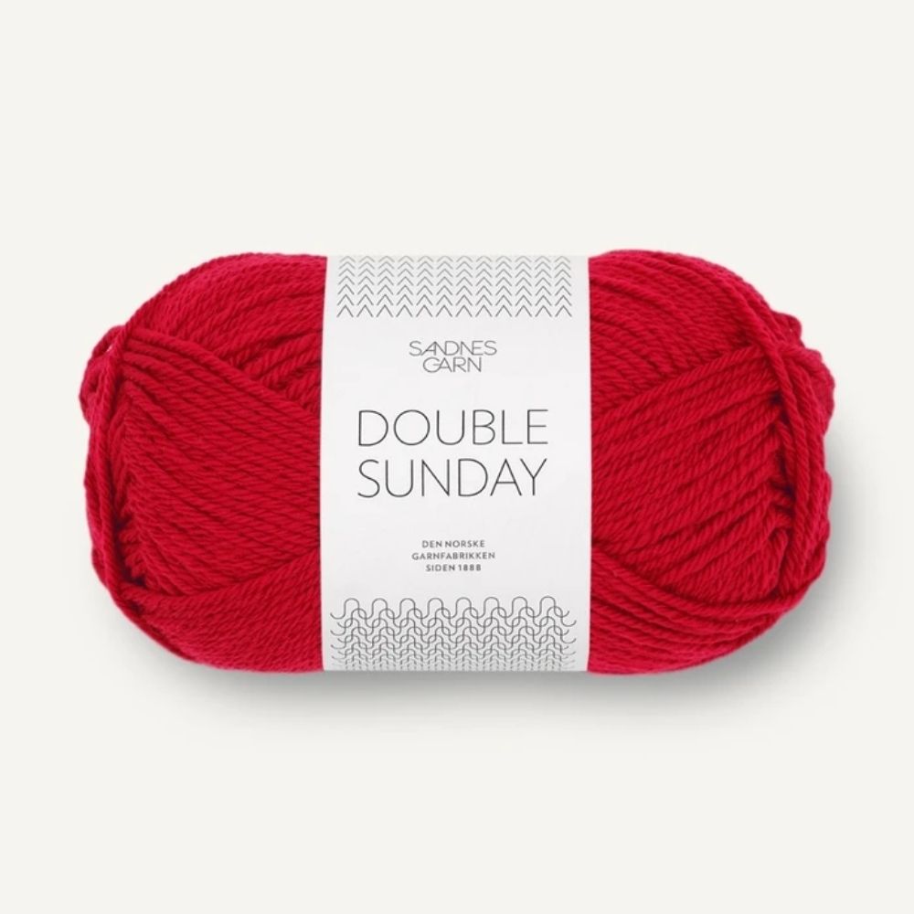 Strickgarn Sandnes Double Sunday 4219 Rot – 100% Merinowolle
