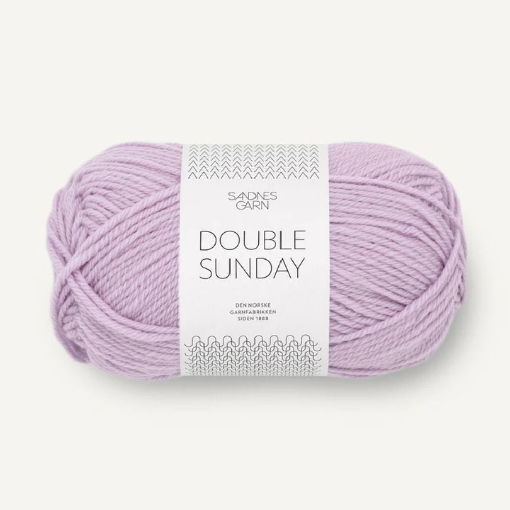 Strickgarn Sandnes Double Sunday 5023 Flieder – 100% Merinowolle