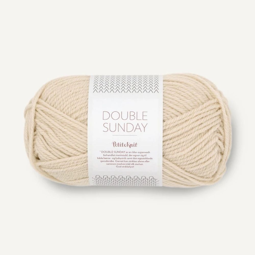 Strickgarn Sandnes Double Sunday by PetiteKnit 2511 Mandel – 100% Merinowolle