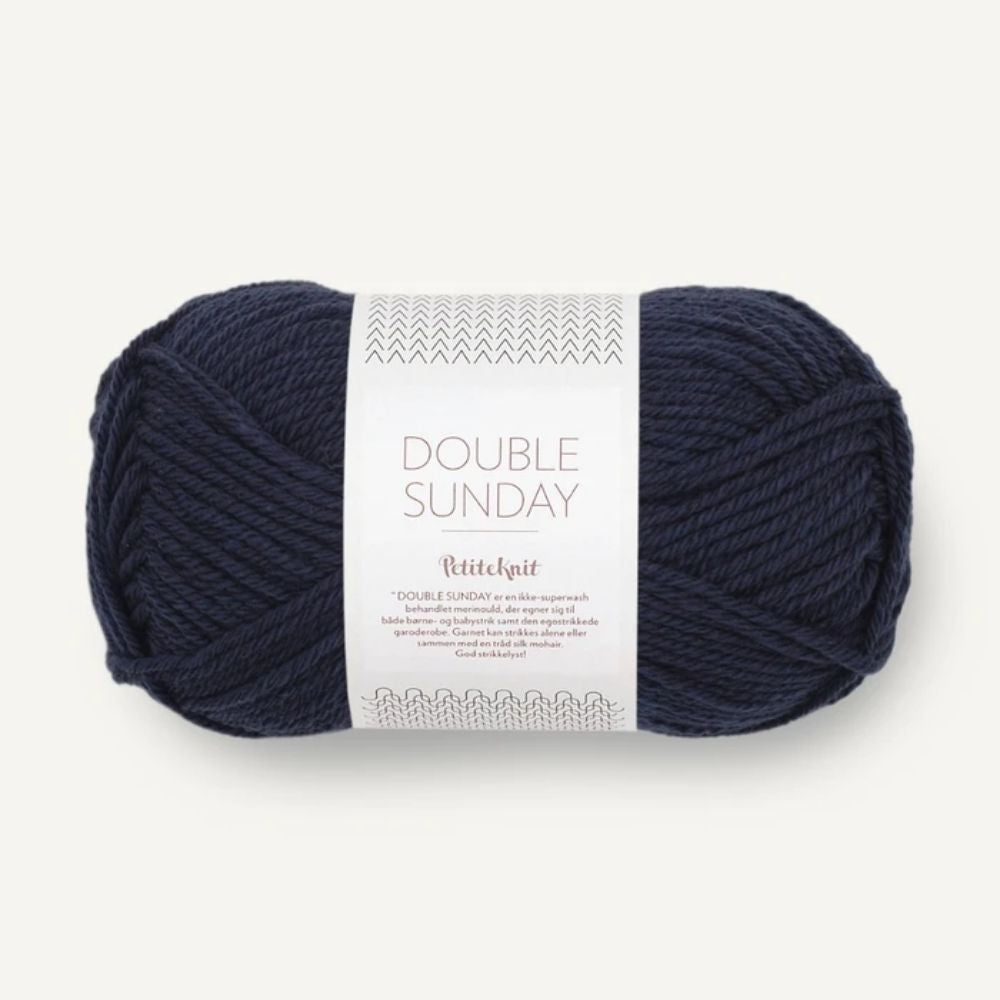 Strickgarn Sandnes Double Sunday by PetiteKnit 5591 Night Sky – 100% Merinowolle