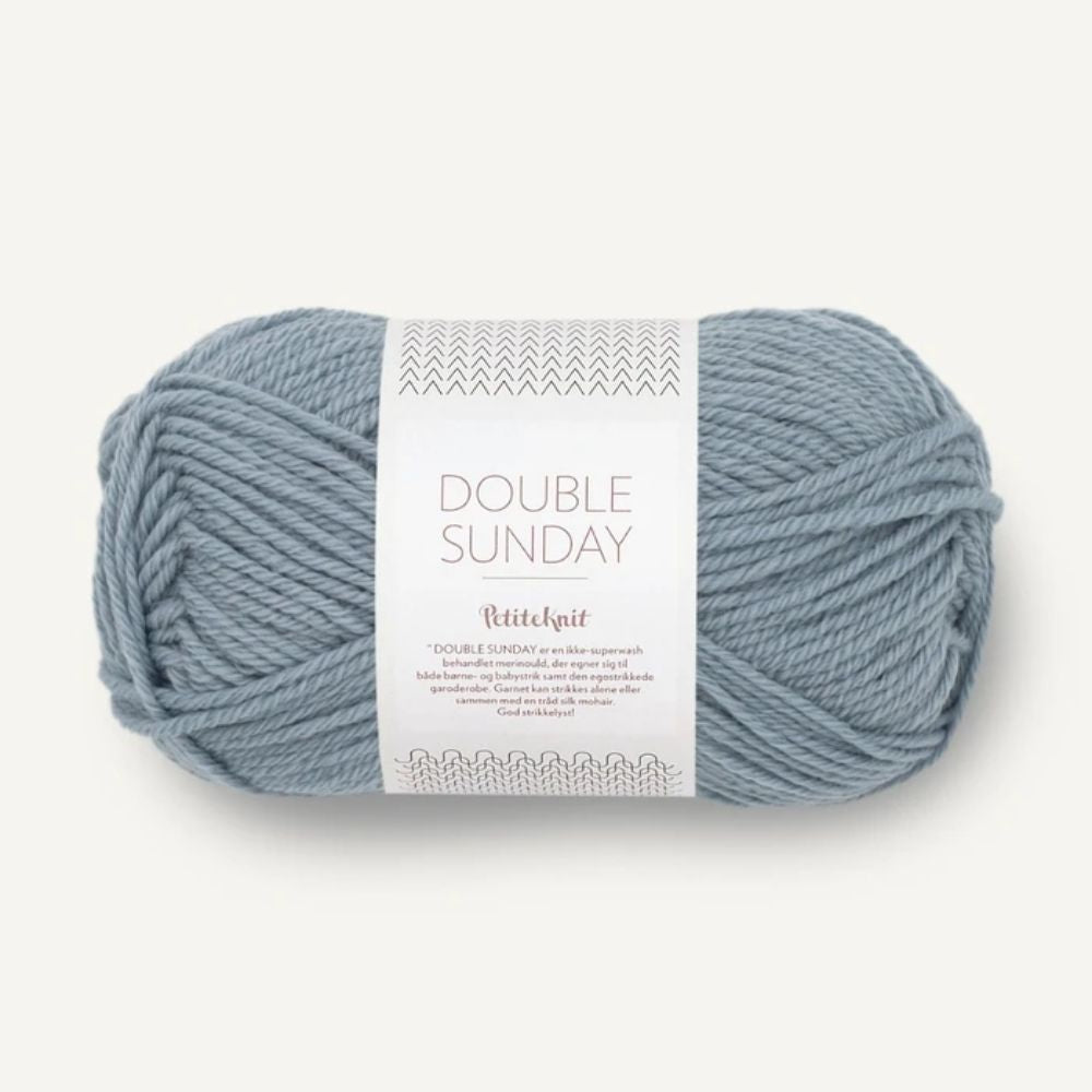 Strickgarn Sandnes Double Sunday by PetiteKnit 6050 Above the Clouds – 100% Merinowolle