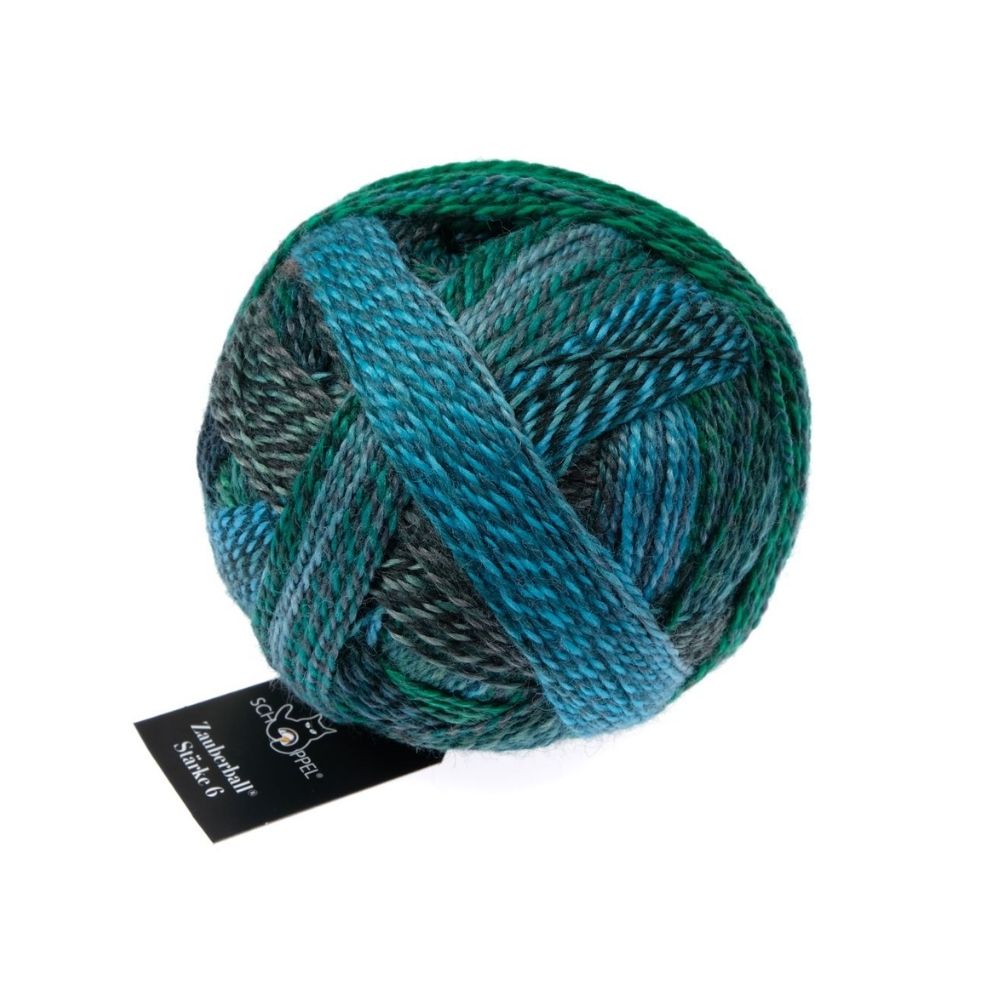 Knäuel Schoppel Zauberball Stärke 6 Garn in Farbe Cool Botanical Garden 2542