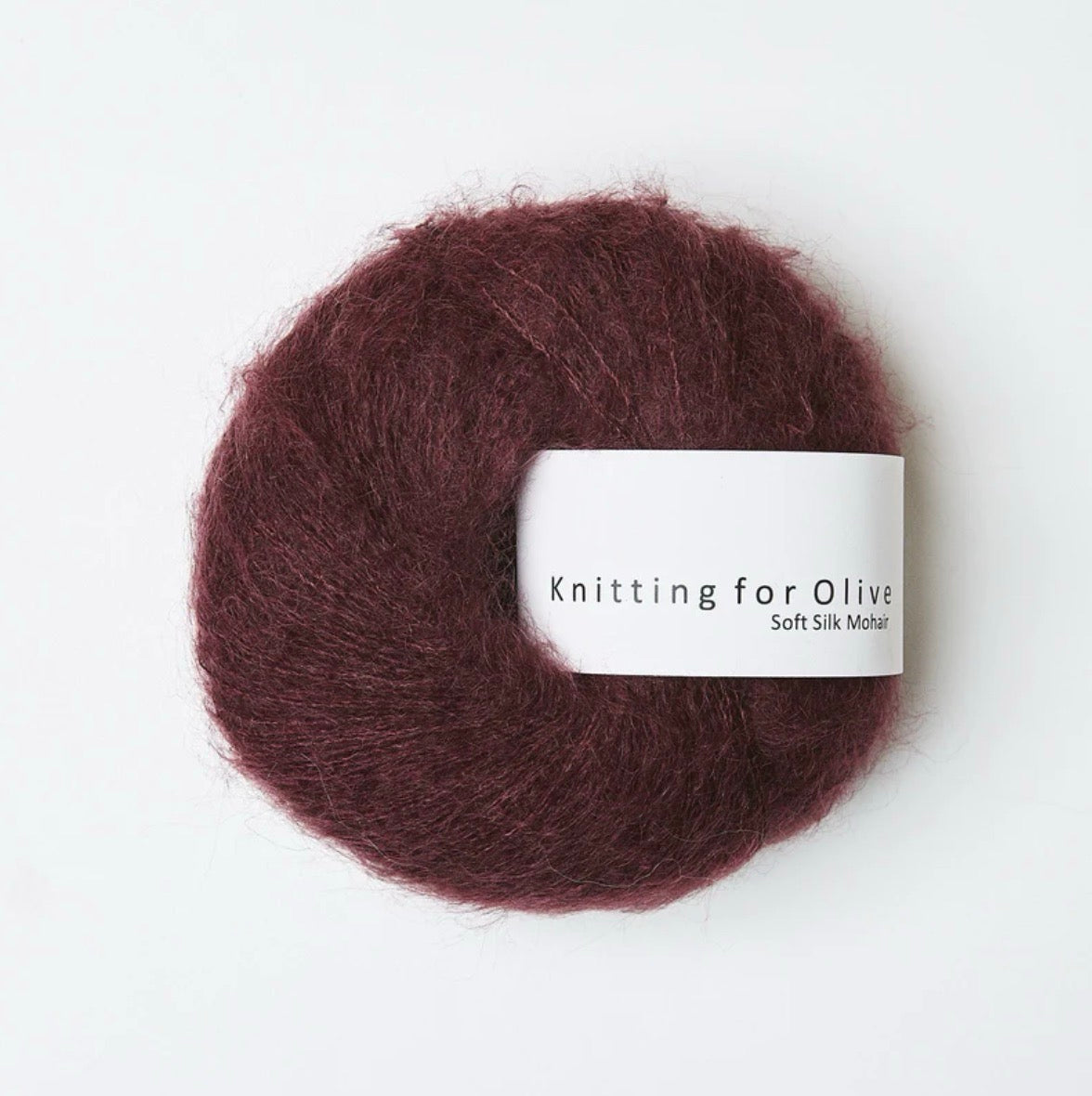 Knitting for Olive 70% RMS-zertifiziertes Mohair, 30% cruelty free Maulbeerseide in der Farbe Bordeaux