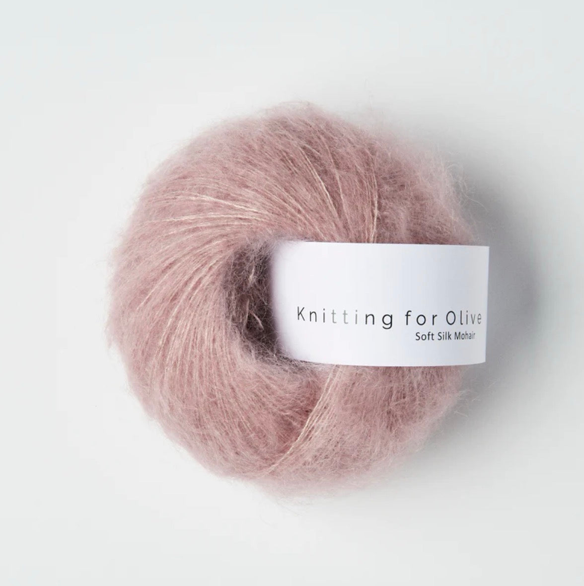 Knitting for Olive 70% RMS-zertifiziertes Mohair, 30% cruelty free Maulbeerseide in der Farbe Dusty Rose