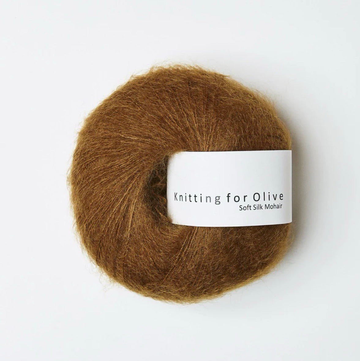 Knitting for Olive 70% RMS-zertifiziertes Mohair, 30% cruelty free Maulbeerseide in der Farbe Ocher Brown